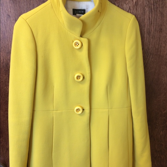 J. Crew Jackets & Blazers - J. Crew yellow trench coat size 8
